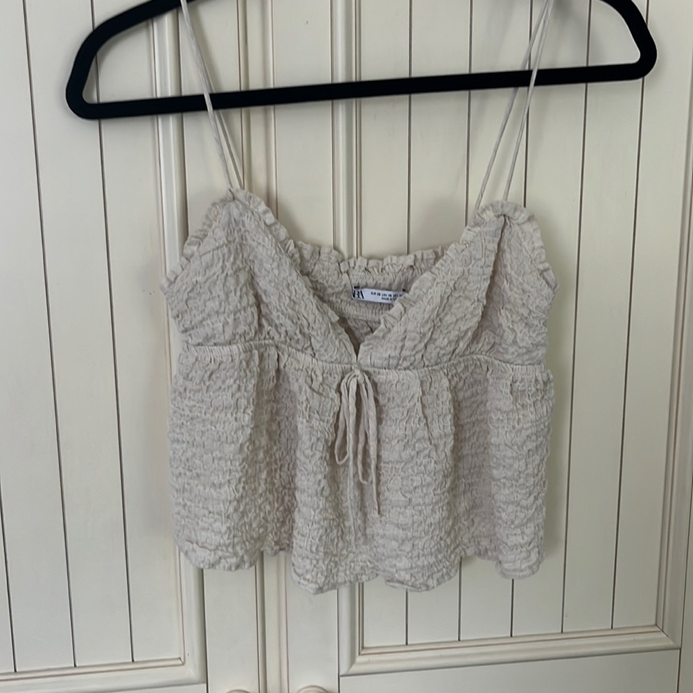 Zara cropped tank top
